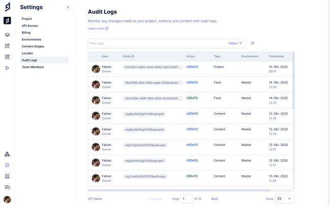 Audit Logs